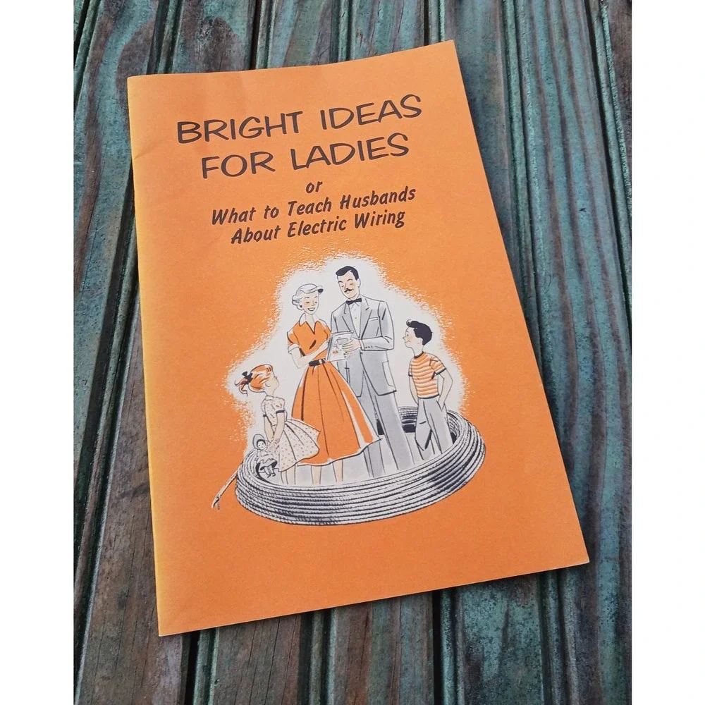 Bright Ideas For Ladies Teach Husbands about Electric Wiring Vintage MCM Booklet - Picture 1 of 9